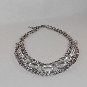 Silver Rhinestone Necklace
